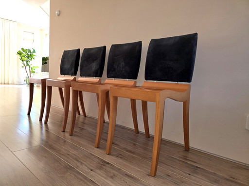 4 chaises de salle à manger Ligne Roset, modèle 'Finn'