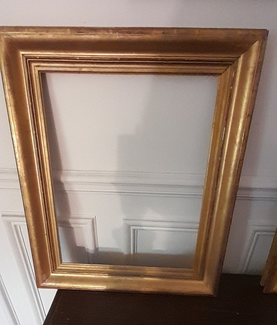Image 1 of Rechthoekige vergulde lijsten in de stijl van de 19e en begin 20e eeuw.