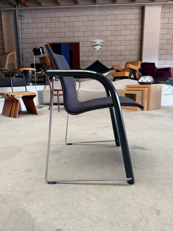 Thonet S320, Wulf Schneider & Ulrich Böhme (Lagerbestand: 2), Stühle und Loungesessel, Stoff, Holz, Schwarz (Foto 4 von 14)
