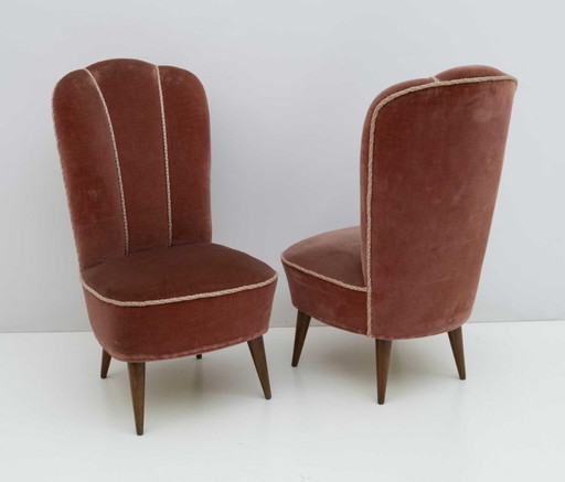 Poltrona reclinabile in velluto italiana di Novarredo Nello Pini, 50