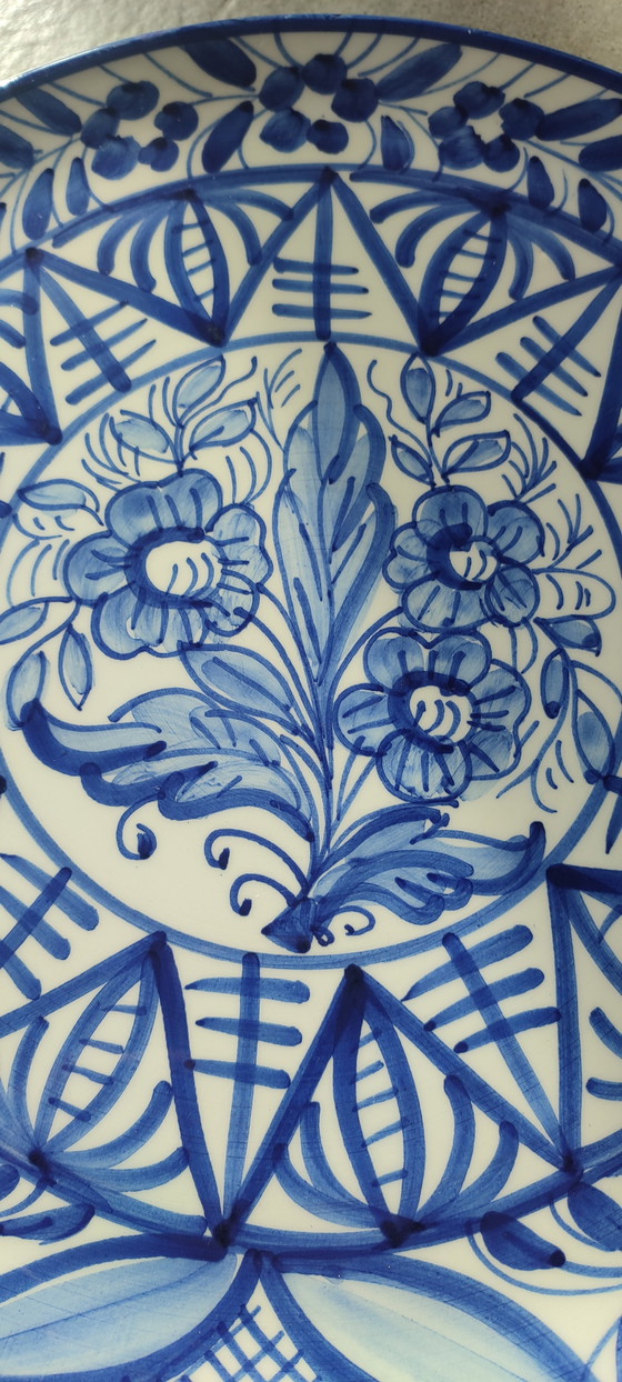 Image 1 of Große Wandplatte aus Majolika, signiert von Enrique Crespo, Artesania, 1970er Jahre