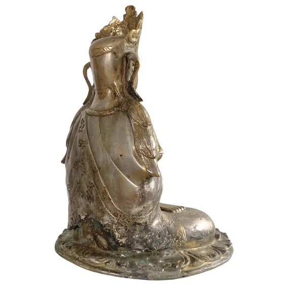 Kwan Yin Ladakh antico – Mudra Namaskara del XVIII secolo – Sculture, Bronze (photo 4 of 10)