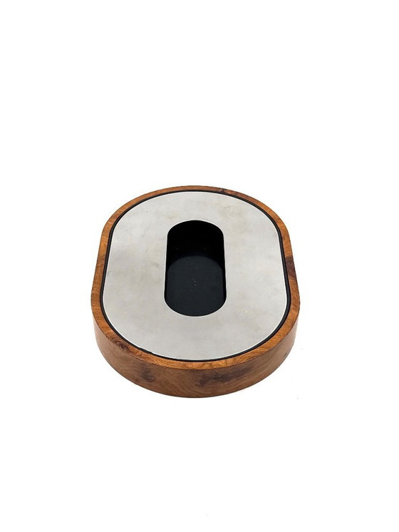 Image 1 of Mid-century olive wood ashtray, Italy ca. 1970