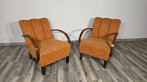 Ensemble de fauteuils vintage par Jindrich Halabala