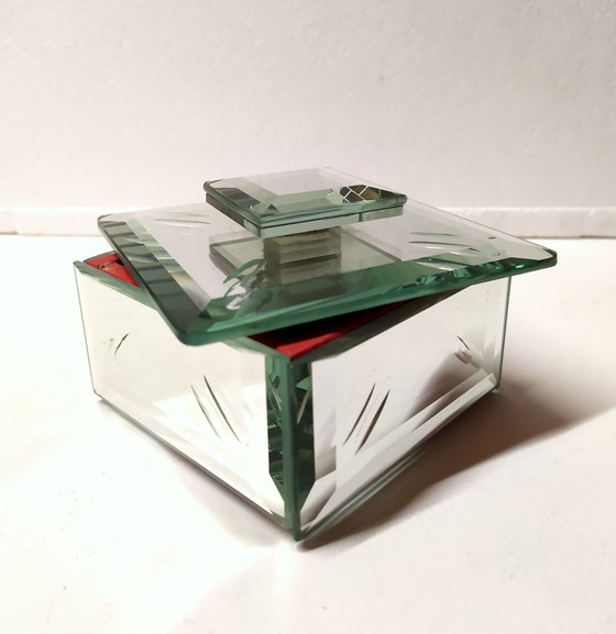 Image 1 of Kristalldose von Pietro Chiesa für Fontana Arte, 1940er Jahre