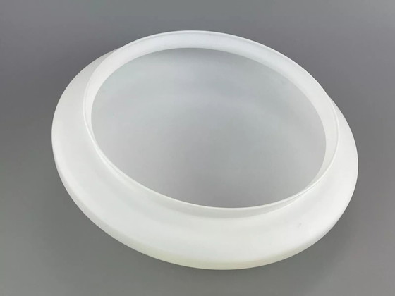 Image 1 of 60s 70s Hustadt lights Plafoniere ceiling lamp glass space age design