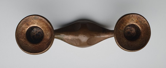 Image 1 of Vintage Bronzen Harjes Kandelaar Brutalist
