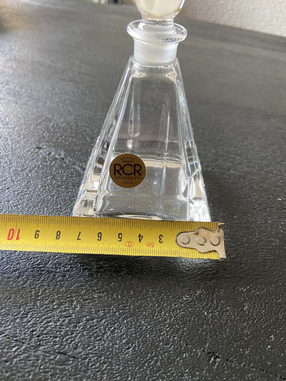 Image 1 of Vintage RCR Royal Crystal Rock Italy Parfumfles Stol Karaf
