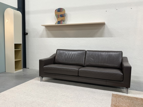 Image 1 of Leolux Antonia 3-Sitzer-Sofa, braunes Leder