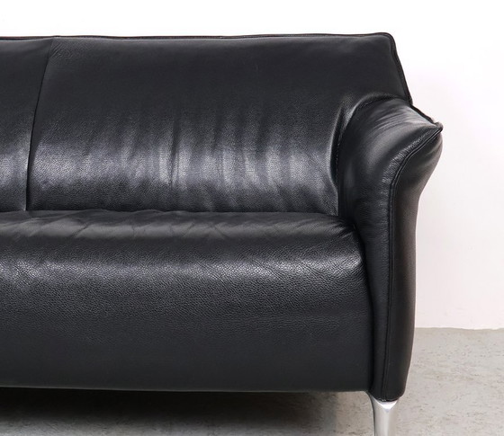 Image 1 of Divano Leolux Mayon in pelle nera da 2,5 posti