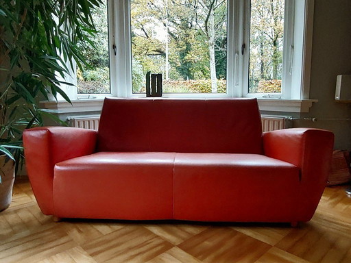 Montis/Label Longa  2 1/2 zitsbank met poef