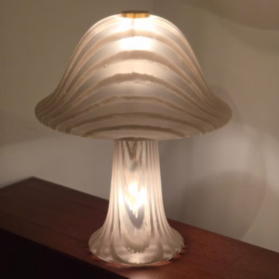 Peill & Putzler Murano Mushroom Table Lamp 70s – Murano Glass, Brass, Vintage (photo 10 of 16)