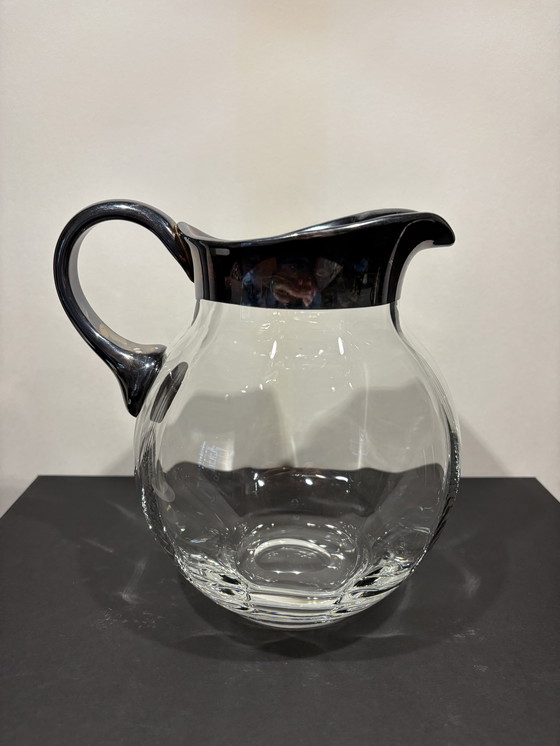 Image 1 of Brocca vintage con bordo di ghiaccio di Dorothy Thorpe di metà secolo