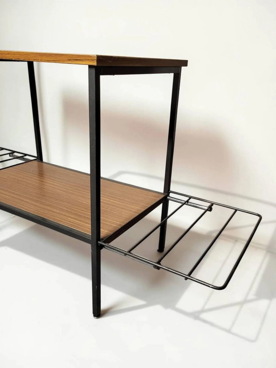 Table d'appoint années 60 – Tables d'appoint, Wood, Metal, Mid Century Modern (photo 4 of 10)