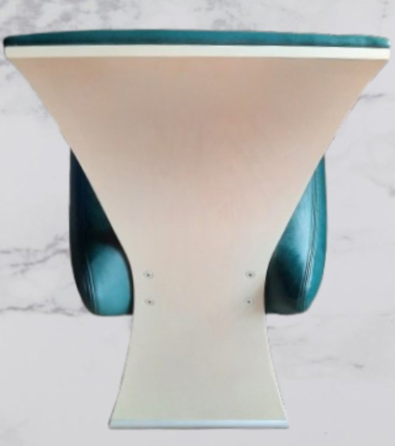 Image 1 of Sillón de cuero Dauphin "Bobo" de Dietmar Scharping - Diseño postmoderno de los años 90