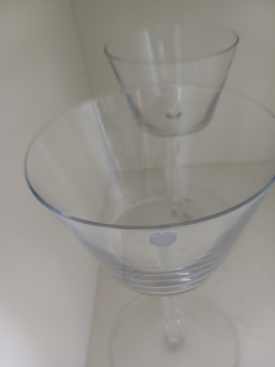 Portacandele in vetro XL IKEA 'Handgjort' vintage anni '90 – Set di 3 – Glass (photo 6 of 7)