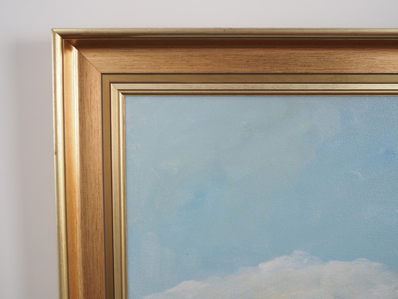 Image 1 of Gemälde "Der Weg zum See", dänisches Design, 1980er Jahre, von Karin Hermansen