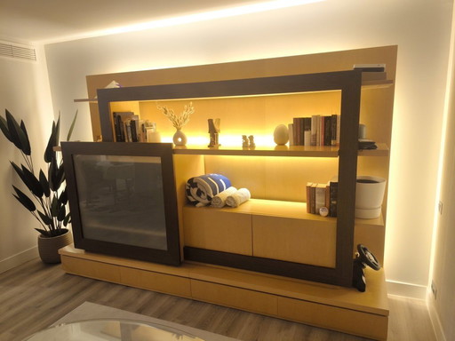 Moderne Wohnzimmermöbel aus Holz – Roche Bobois-Stil