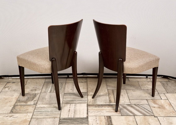 Image 1 of Juego de 4 sillas de comedor H-214 de Jindřich Halabala, década de 1930, Checoslovaquia.