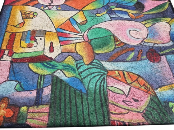 Image 1 of B. (Benjamin) Lang - Ohne Titel - Abstrakt - Acryl auf Leinwand - signiert - 1970er Jahre