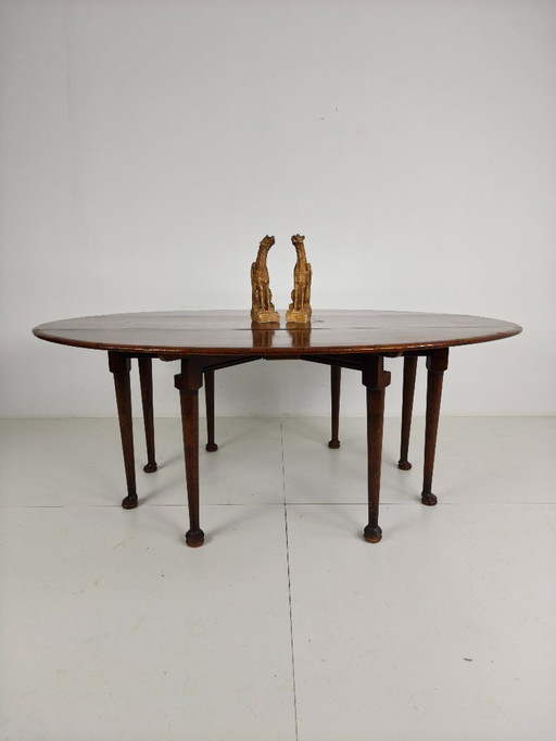 Tavolo da pranzo antico inglese LOP – Vittoriano – 8 gambe