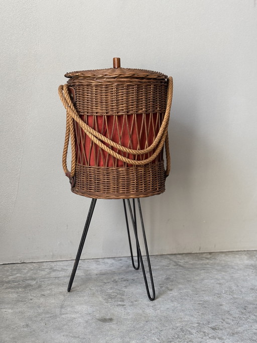 Naaimand van rotan vintage - Jaren 70