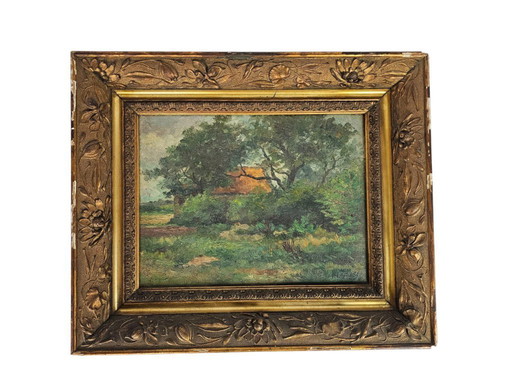 Oil on canvas - Landscape - signed - 1st quarter 20th century