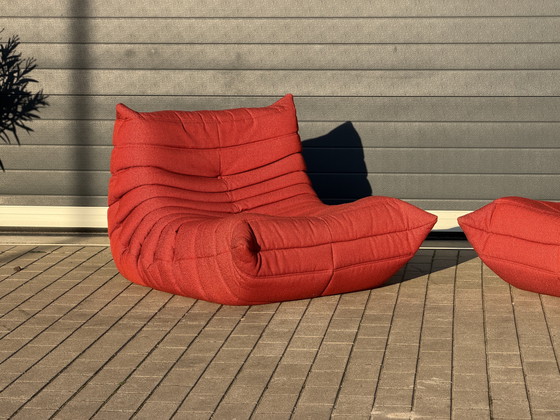 Image 1 of 2x 100% authentieke Ligne Roset Togo 1zits, Masai stof