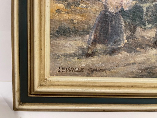 Olieverfschilderij van Omer Lewille
