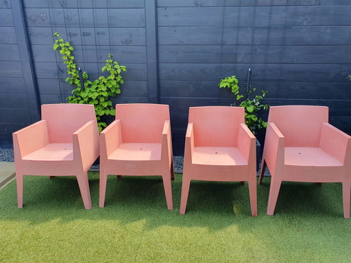 4x sedia Driade TOY rosa