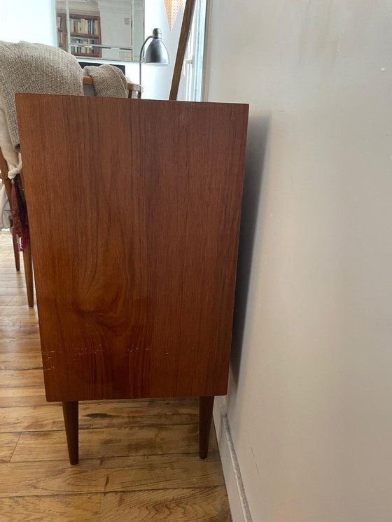 Image 1 of Vintage Scandinavische teakhouten ladekast met 4 laden