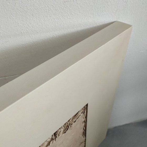 Wanddekoration mit Fleur-de-lis, Beige, Andere, Stein, Klassiek (Foto 5 von 6)