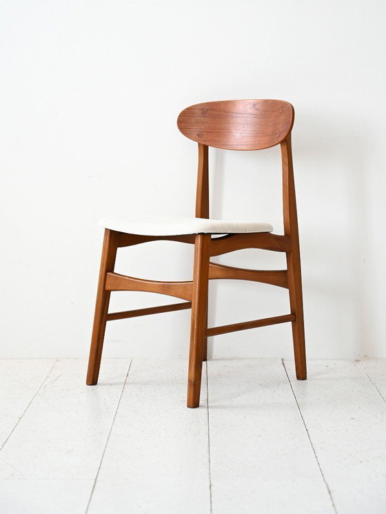 Image 1 of Set of 4 Vintage Scandinavian Teak Chairs from the 1950s