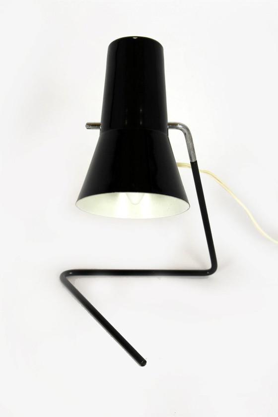 Image 1 of Black Table Lamp by Josef Hurka for Drupol, 1960s