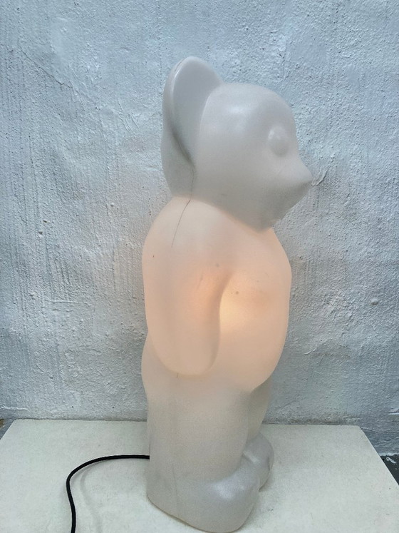 Image 1 of Lámpara de pie XXL Lumibär blanca de los años 90 de Flötotto