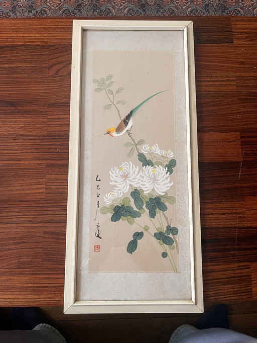 Schilderij op zijde, Japan
