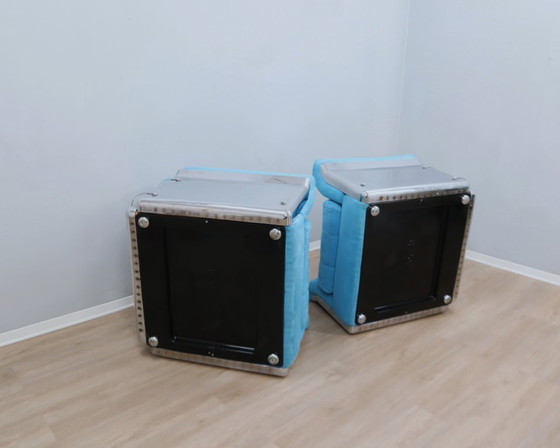Image 1 of Vintage 1970s Saporiti Larissa Armchairs by Vittorio Introini