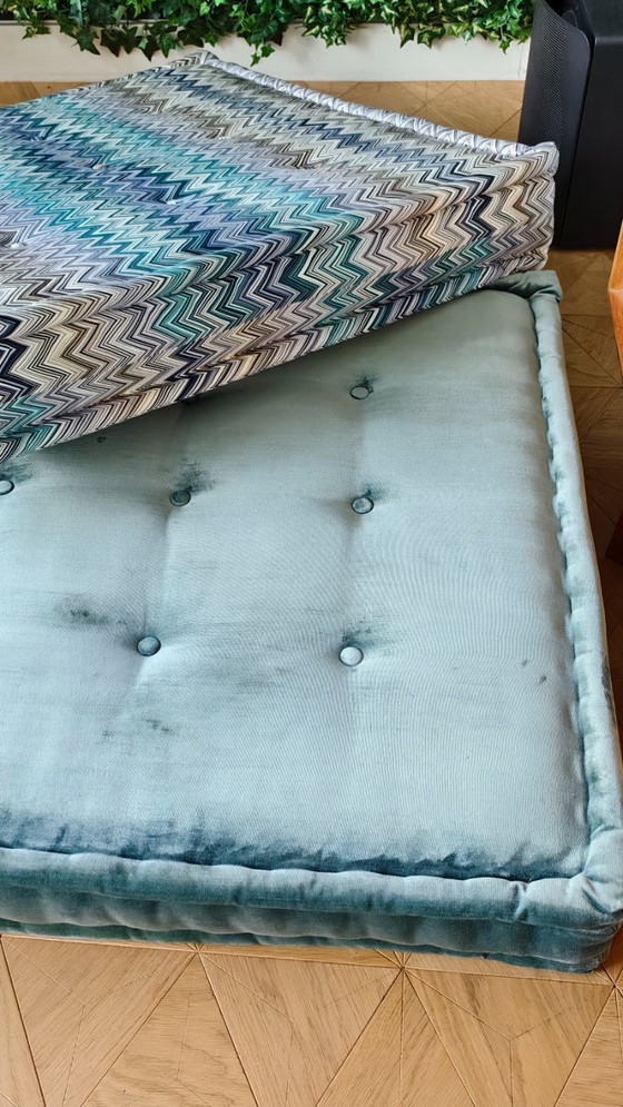 Image 1 of Roche Bobois Mah Jong Bank met Missoni Edition-elementen