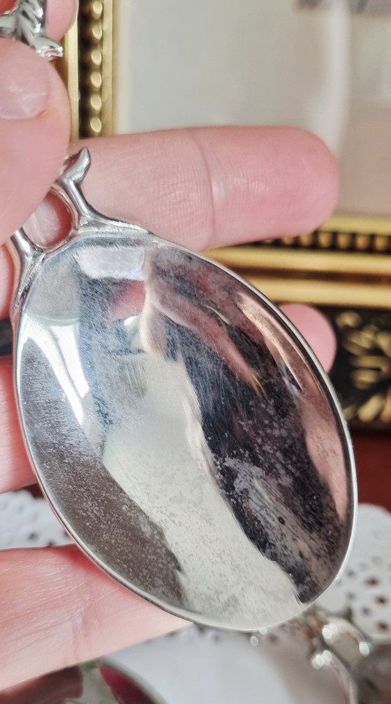 Ensemble de 6 cuillères à huîtres/amuse-bouche vintage – Couverts, Metal (photo 7 of 15)