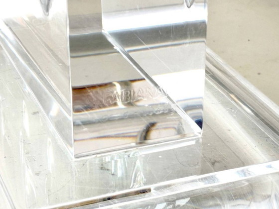 Image 1 of Rare ensemble: table by FABIANART and 6 chairs by Vereinigte Werkstätten, 1980s