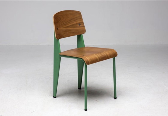 Vitra Standard Chair Blé Vert Vert & Noyer – Chaises de salle à manger, Aluminium, Wood (photo 2 of 11)