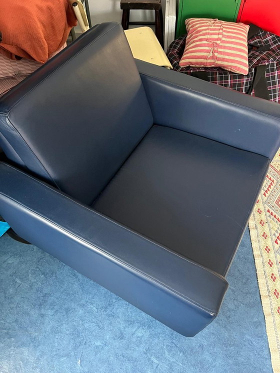 Image 1 of 2 sedie Artifort nere e blu