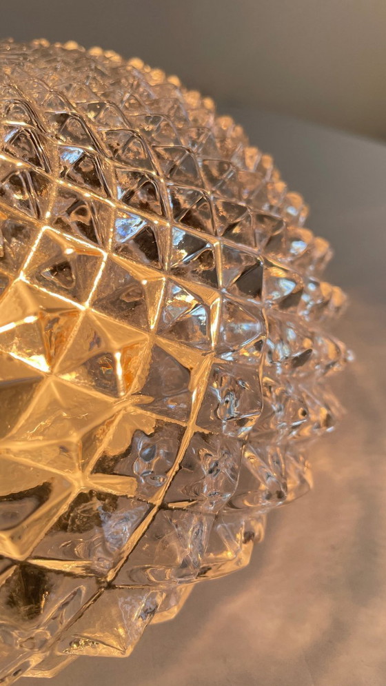 Image 1 of Lampada da soffitto in semicristallo anni '50