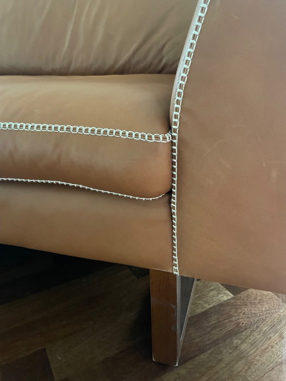 Image 1 of Sofá de cuero coñac