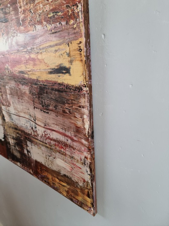 Image 1 of Frances Eckhardt - 100x100 cm hand-painted abstract colorful painting modern contemporary art