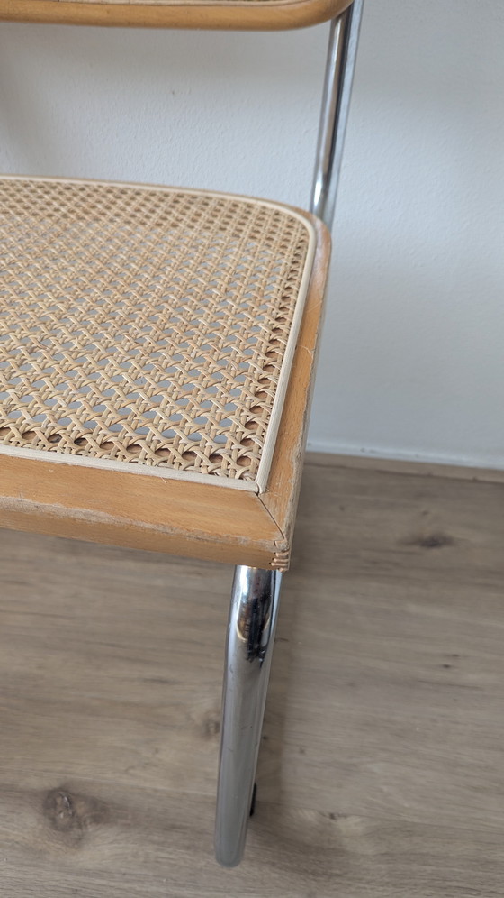 Image 1 of Set aus 3 Marcel Breuer Rattanstühlen B32