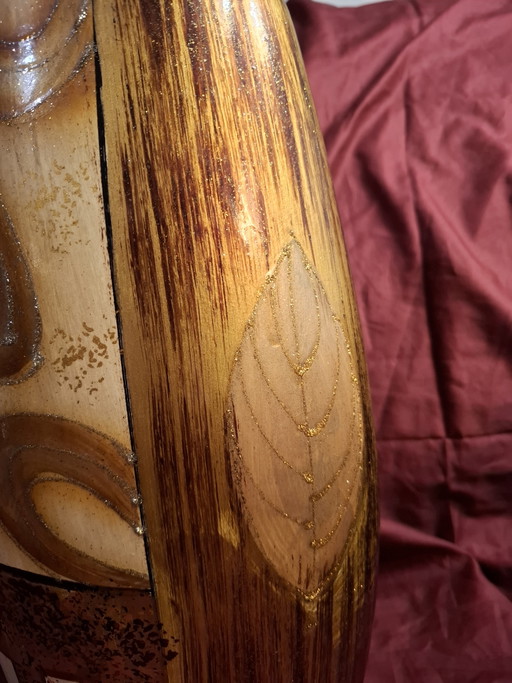 Vintage Mid-Century Modern Sgraffito Ceramic Vase (Bay Keramik Style) - 37cm – vazen (photo 2 of 11)