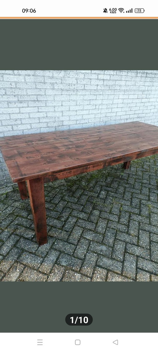 Teak dining table