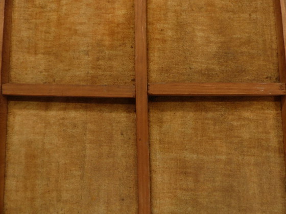 Image 1 of Peinture à l'huile originale représentant un nu féminin aux pivoines, signé G. Desvignes et daté 1944, École française, encadré