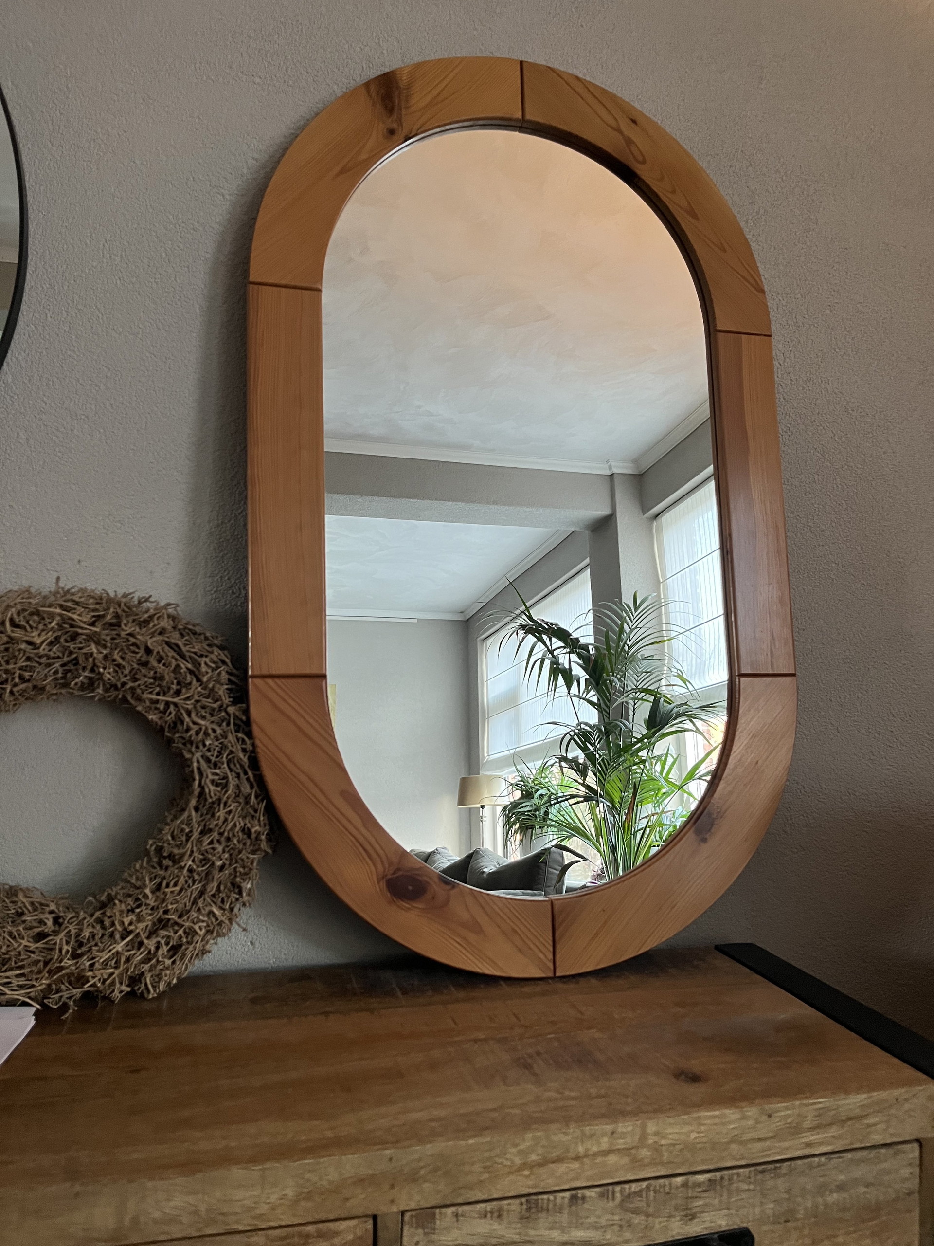 Large vintage IKEA Finja 2 mirror made of solid pine | €150 | Whoppah